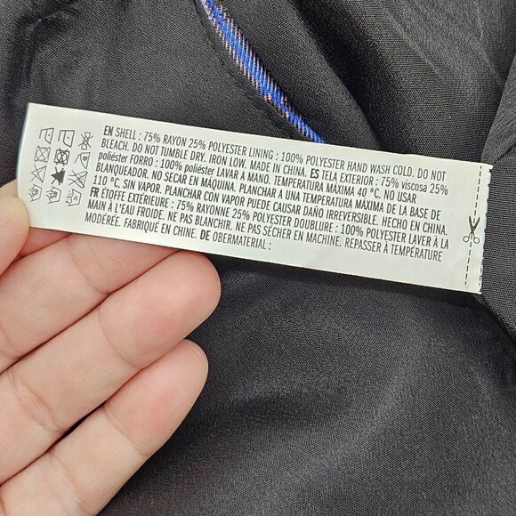 Grey Lab Neon Plaid Blazer Jacket Blue & Orange Women's M Preppy Academia - Picture 9 of 13